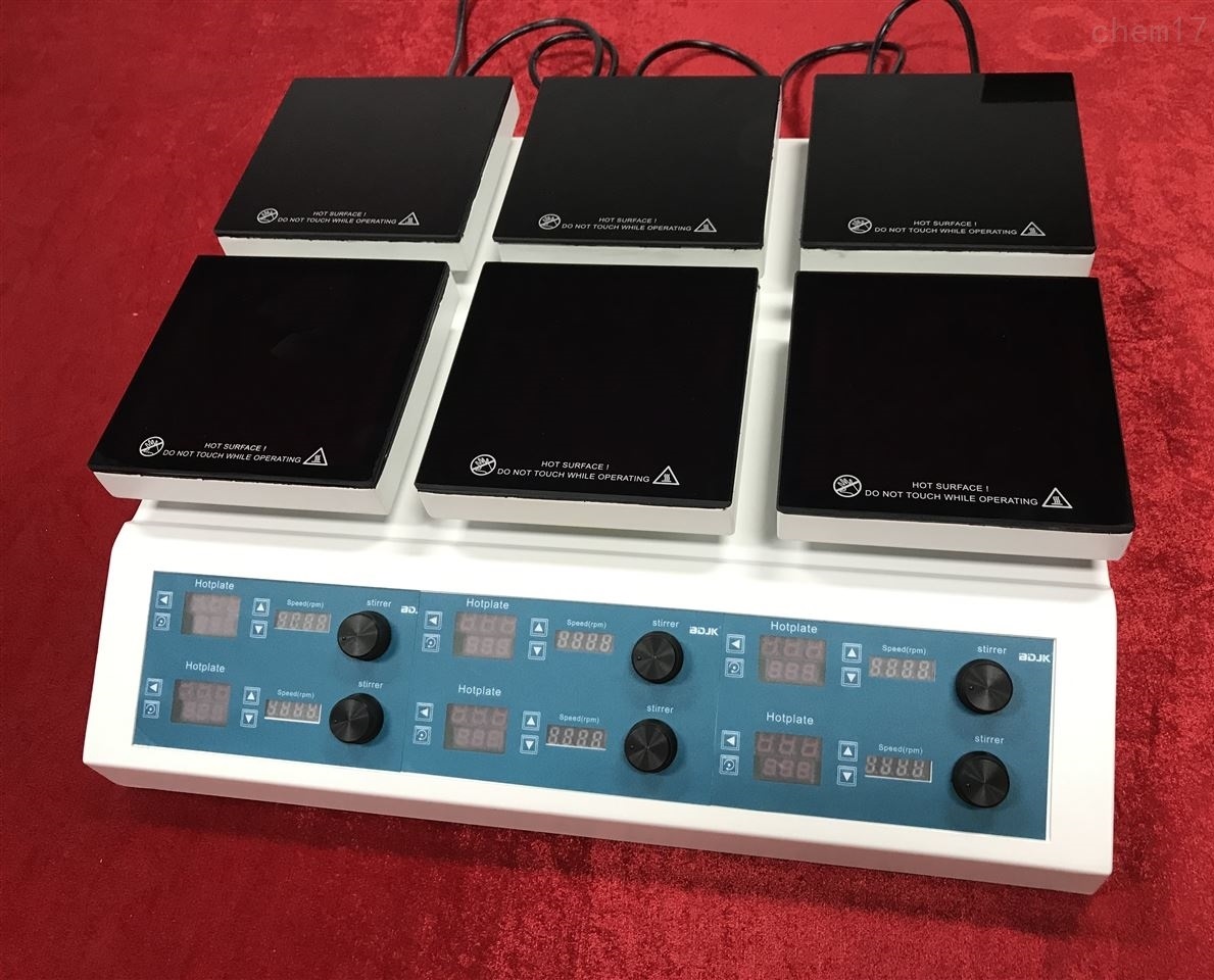 HMS-901D6聯多點加熱磁力攪拌器6聯